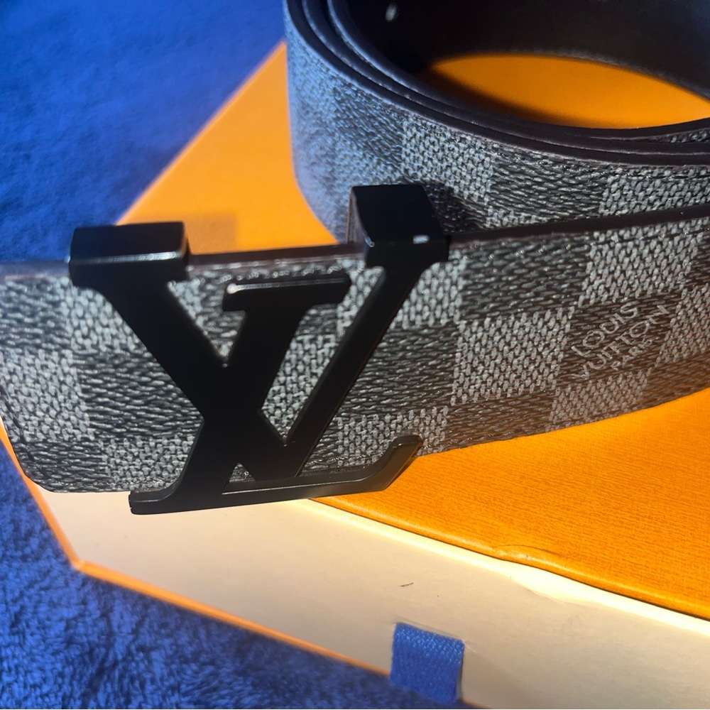 Louis Vuitton Men’s Damier Graphite Reversible Belt - Black/Gray